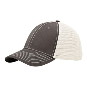 Mega Cap 6896 Brushed Cotton Mesh Back - 