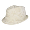 Mega Cap 8927 Ladies' Corduroy Printed Fedora Hat