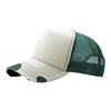 Mega Cap 6984 Distressed Cotton Twill Mesh Trucker