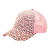 Mega Cap 6582 Leopard Print Mesh Back