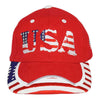 Mega Cap 6917Y Youth Low Profile USA Flag Heavy Brushed Twill