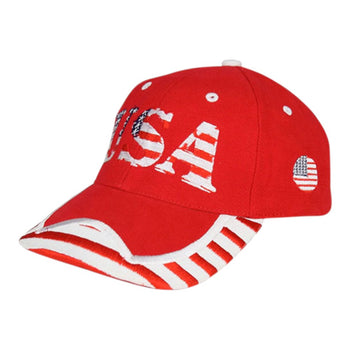 Mega Cap 6917Y Youth Low Profile USA Flag Heavy Brushed Twill