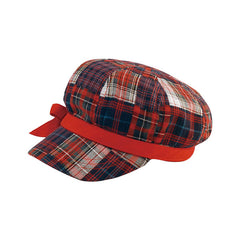 Mega Cap 6570 Ladies’ Plaid Newsboy Hat - 