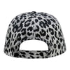 Mega Cap 6874 Leopard Print Cap with PU Leather Bill