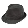 Mega Cap 8922B Washed Fedora Hat with Distressed Look