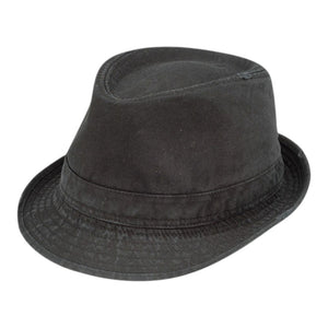 Mega Cap 8922B Washed Fedora Hat with Distressed Look - 