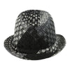 Mega Cap 8936 Jacquard Fedora Hat