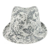 Mega Cap 8927 Ladies' Corduroy Printed Fedora Hat
