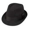 Mega Cap 8926 Pinstripe Fedora Hat