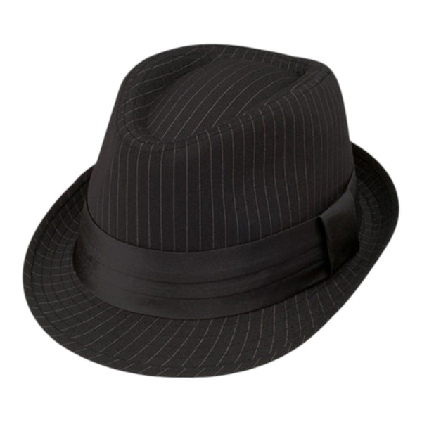 Mega Cap 8926 Pinstripe Fedora Hat