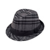 Mega Cap 8933 Brushed Plaid Fedora Hat