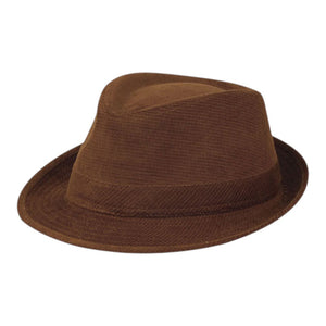 Mega Cap 8920 Corduroy Fedora Hat - 