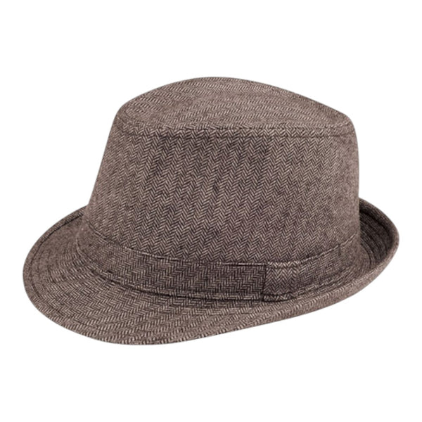 Mega Cap 8931 Herringbone Fedora Hat