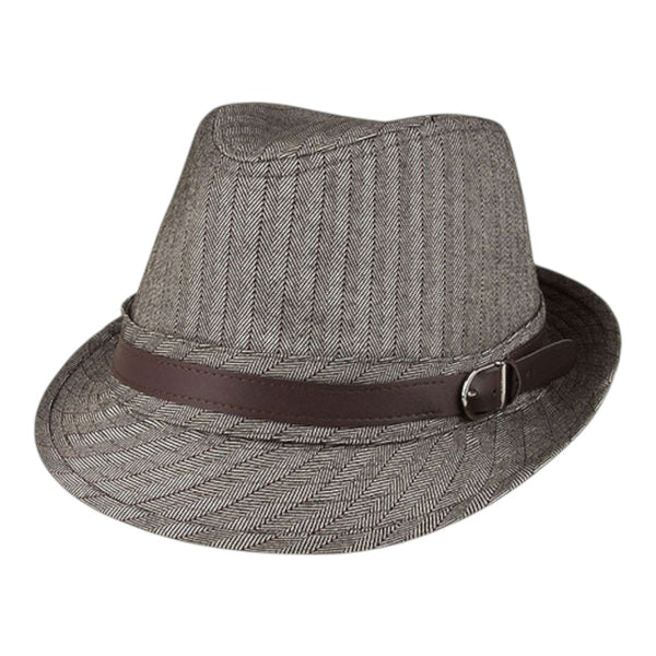 Mega Cap 8930 Herringbone Fedora Hat