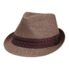 Mega Cap 8937 Toyo Fedora Hat with Pleated Band
