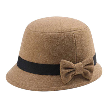 Mega Cap 8943 Infinity Selections Wool Plaid Cloche Hat
