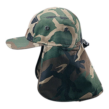 Mega Cap 9020A Camouflage Twill Cap with Flap