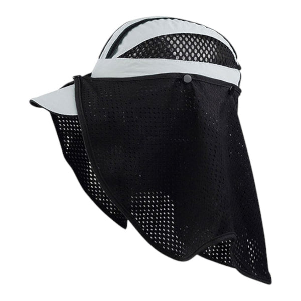 Juniper J7214 Taslon UV Cap with Attachable Mesh Flap