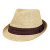 Mega Cap 8937 Toyo Fedora Hat with Pleated Band
