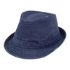 Mega Cap 8922B Washed Fedora Hat with Distressed Look