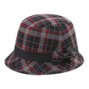 Mega Cap 8944 Infinity Selections Wool Plaid Cloche Hat