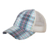 Mega Cap 6853 Low Profile Plaid Mesh Hat