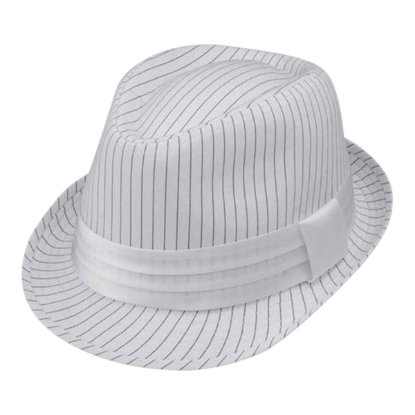 Mega Cap 8926 Pinstripe Fedora Hat