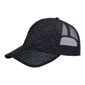 Mega Cap 8411 Straw Trucker Hat - 