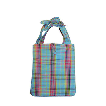 Mega Cap 1515 Fashion Plaid Beach Tote Bag