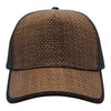 Mega Cap 8411C Straw Trucker Cap