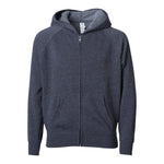 Independent Trading Co PRM15YSBZ Youth Lightweight Special Blend Raglan Zip Hood