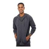 Independent Trading Co PRM33SBZ Unisex Special Blend Raglan Full-Zip Hooded Sweatshirt