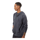 Independent Trading Co PRM33SBZ Unisex Special Blend Raglan Full-Zip Hooded Sweatshirt