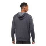 Independent Trading Co PRM33SBZ Unisex Special Blend Raglan Full-Zip Hooded Sweatshirt