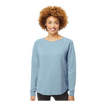 Independent Trading Co PRM2000 Women's California Wave Wash Crewneck Sweatshirt