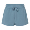 Independent Trading Co PRM20SRT Womens Lightweight California Wave Wash Fleece Shorts