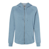 Independent Trading Co PRM2500Z Women's California Wave Wash Full-Zip Hooded Sweatshirt