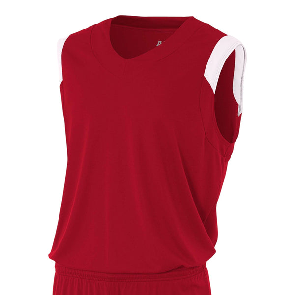 A4 N2340 Moisture Management V-neck Muscle