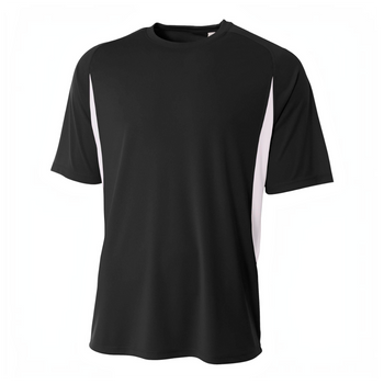 A4 N3181 Cooling Performance Color Blocked Short Sleeve Cre