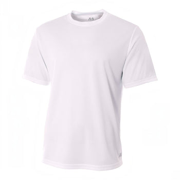 A4 N3252 Men's Short Sleeve Crew Birds Eye Mesh Tee