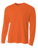 A4 N3253 Men's Long Sleeve Crew Birds Eye Mesh Tee