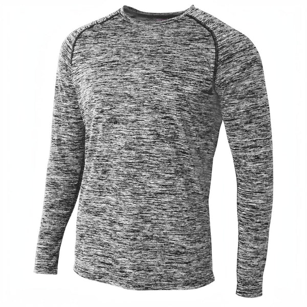 A4 N3305 Long Sleeve Raglan Space Dye
