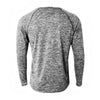 A4 N3305 Long Sleeve Raglan Space Dye
