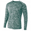 A4 N3305 Long Sleeve Raglan Space Dye