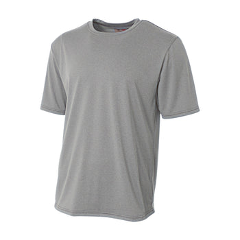 A4 N3381 Topflight Heather Tee
