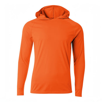 A4 NB3409 Youth Cooling Performance Long Sleeve Hooded Tee