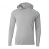 A4 NB3409 Youth Cooling Performance Long Sleeve Hooded Tee