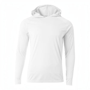 A4 NB3409 Youth Cooling Performance Long Sleeve Hooded Tee - 