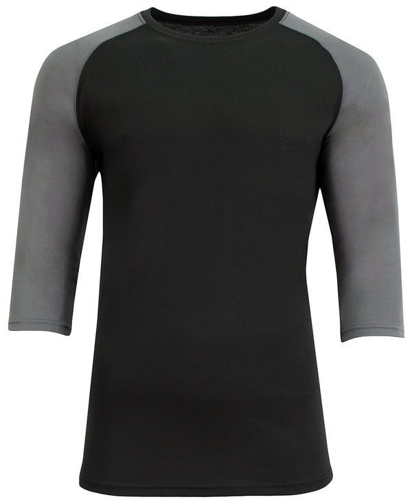 A4 N3514 Softek 3/4 Sleeve Raglan