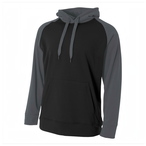 A4 N4234 Color Block Tech Fleece Hoodie